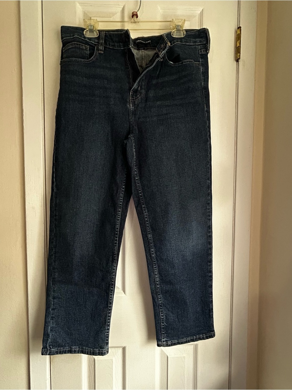 Calvin Klein Jeans Women's Dark Blue Straight-Leg Jeans